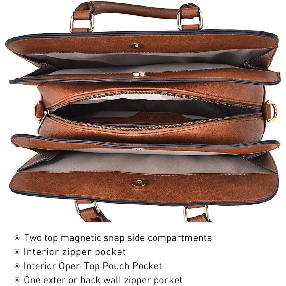 Women Handbag Wallet Tote Shoulder Hobo Bag Top Handle Satchel Purse Set 2pcs wi - Picture 4 of 5